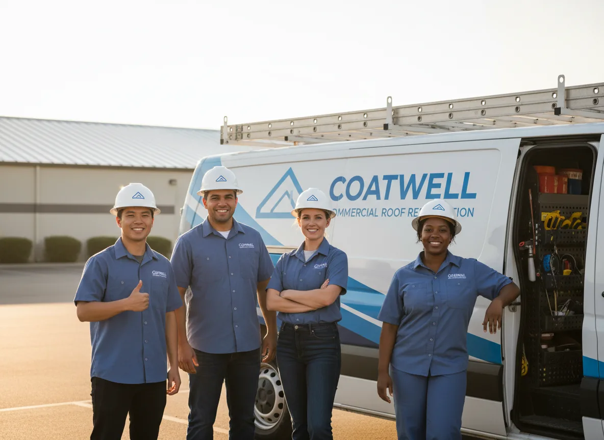 Commercial roof coating company in Plainville, MA